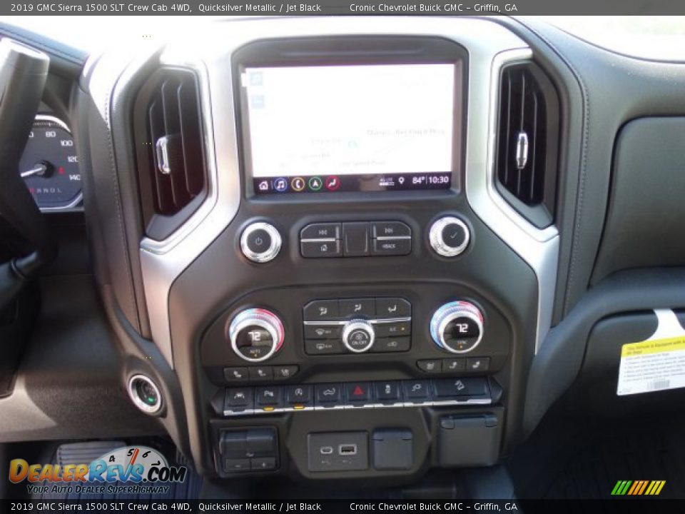 2019 GMC Sierra 1500 SLT Crew Cab 4WD Quicksilver Metallic / Jet Black Photo #22