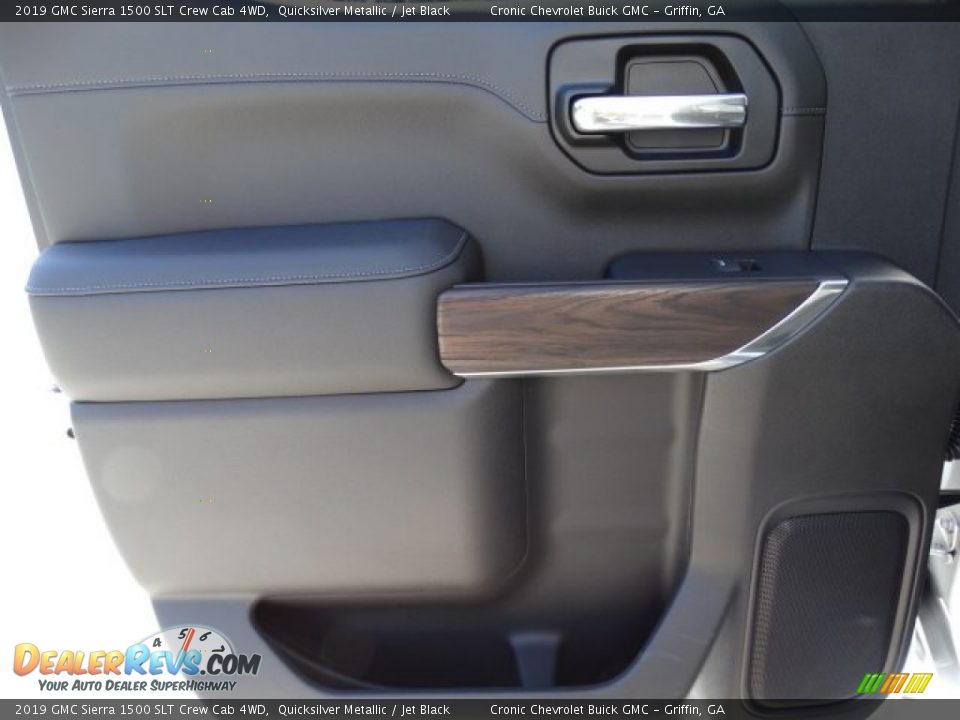 2019 GMC Sierra 1500 SLT Crew Cab 4WD Quicksilver Metallic / Jet Black Photo #25