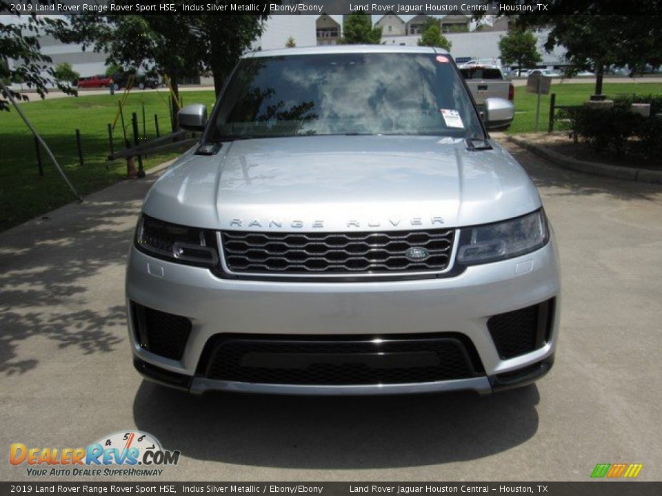 2019 Land Rover Range Rover Sport HSE Indus Silver Metallic / Ebony/Ebony Photo #9