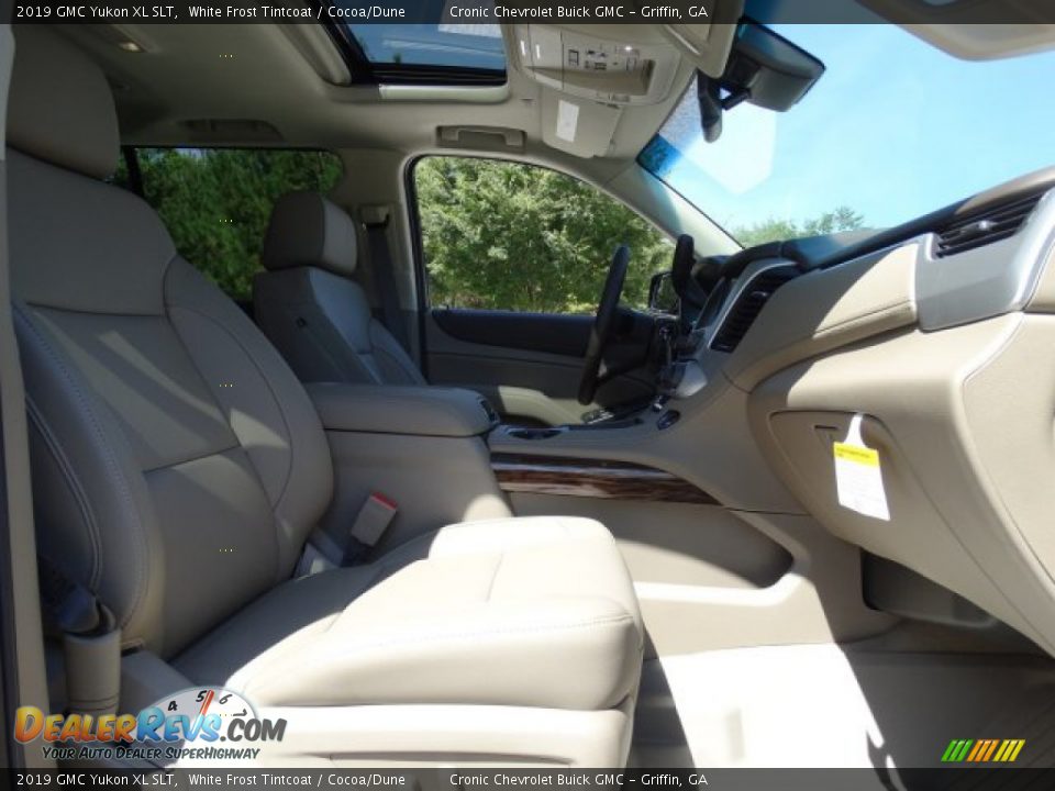 2019 GMC Yukon XL SLT White Frost Tintcoat / Cocoa/Dune Photo #32