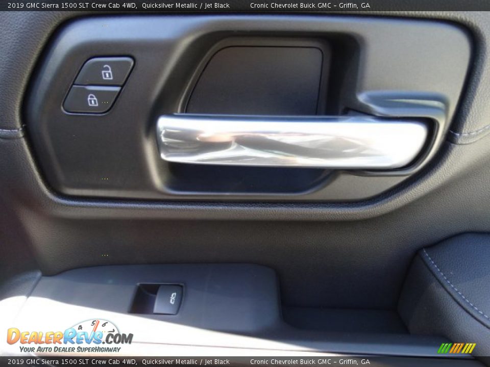2019 GMC Sierra 1500 SLT Crew Cab 4WD Quicksilver Metallic / Jet Black Photo #29