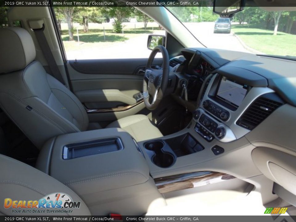 2019 GMC Yukon XL SLT White Frost Tintcoat / Cocoa/Dune Photo #34