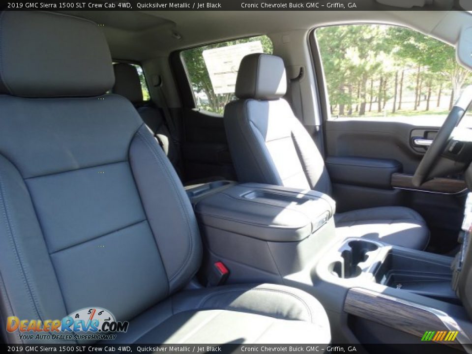 2019 GMC Sierra 1500 SLT Crew Cab 4WD Quicksilver Metallic / Jet Black Photo #31