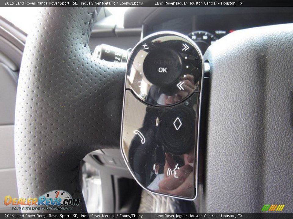 2019 Land Rover Range Rover Sport HSE Indus Silver Metallic / Ebony/Ebony Photo #28