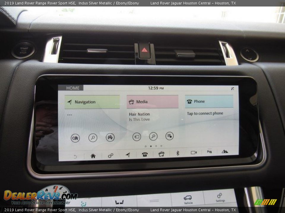 2019 Land Rover Range Rover Sport HSE Indus Silver Metallic / Ebony/Ebony Photo #31