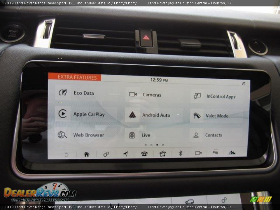 2019 Land Rover Range Rover Sport HSE Indus Silver Metallic / Ebony/Ebony Photo #32