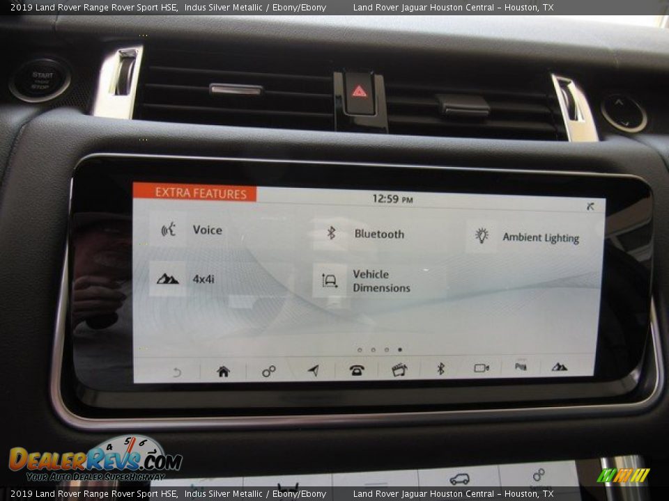 2019 Land Rover Range Rover Sport HSE Indus Silver Metallic / Ebony/Ebony Photo #33