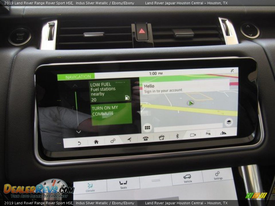 2019 Land Rover Range Rover Sport HSE Indus Silver Metallic / Ebony/Ebony Photo #34