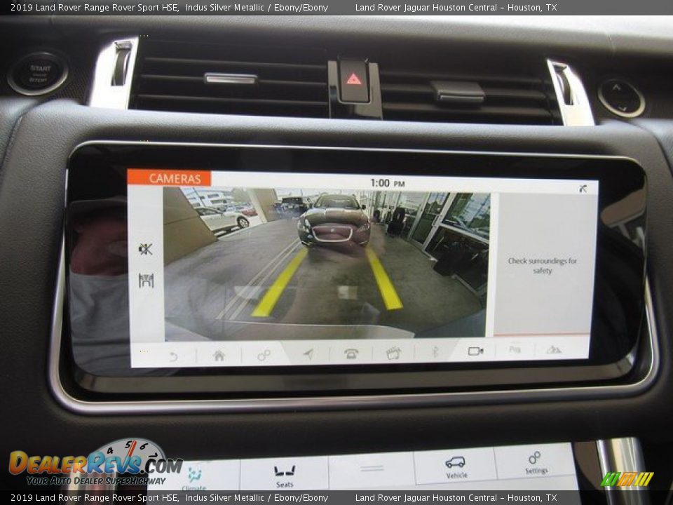 2019 Land Rover Range Rover Sport HSE Indus Silver Metallic / Ebony/Ebony Photo #35