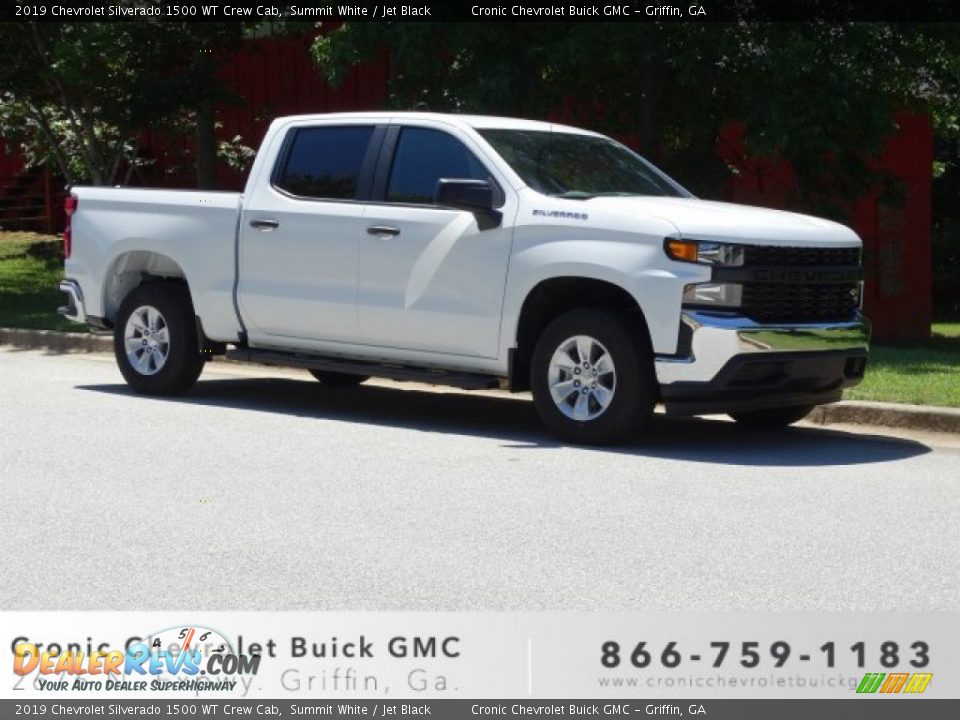 2019 Chevrolet Silverado 1500 WT Crew Cab Summit White / Jet Black Photo #1