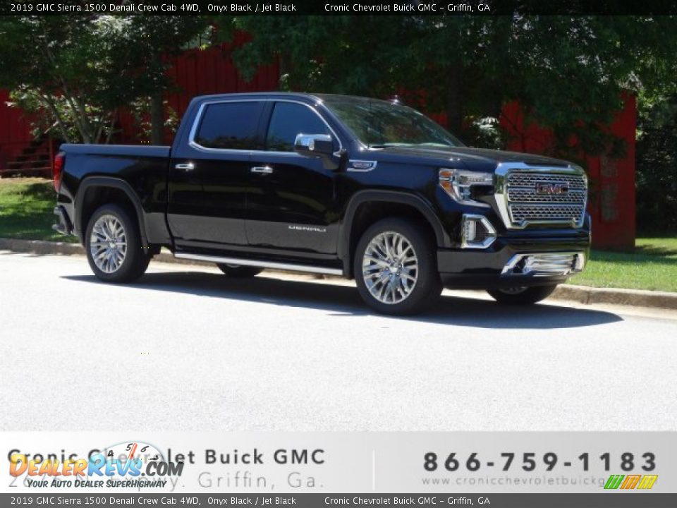 2019 GMC Sierra 1500 Denali Crew Cab 4WD Onyx Black / Jet Black Photo #1