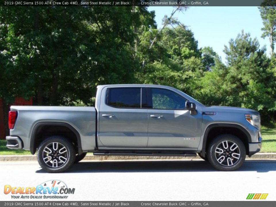 2019 GMC Sierra 1500 AT4 Crew Cab 4WD Satin Steel Metallic / Jet Black Photo #2