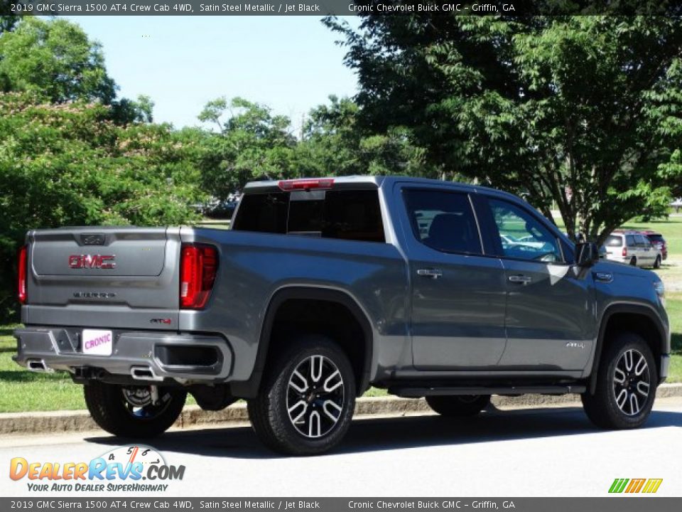 2019 GMC Sierra 1500 AT4 Crew Cab 4WD Satin Steel Metallic / Jet Black Photo #3