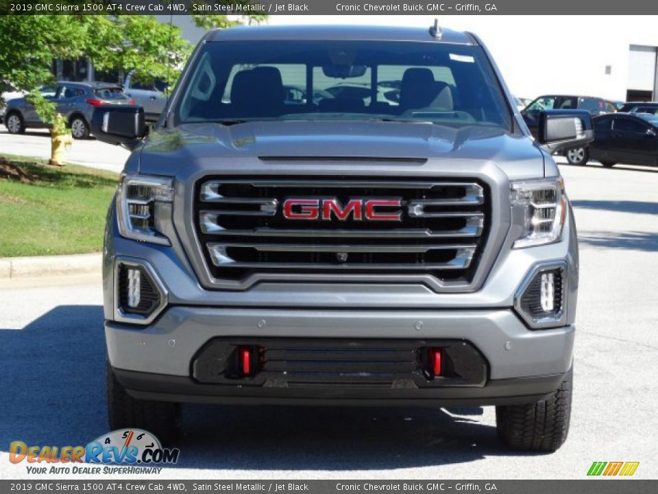 2019 GMC Sierra 1500 AT4 Crew Cab 4WD Satin Steel Metallic / Jet Black Photo #4