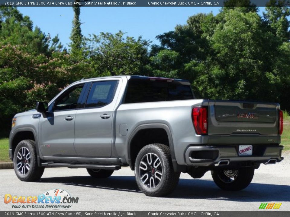 2019 GMC Sierra 1500 AT4 Crew Cab 4WD Satin Steel Metallic / Jet Black Photo #6