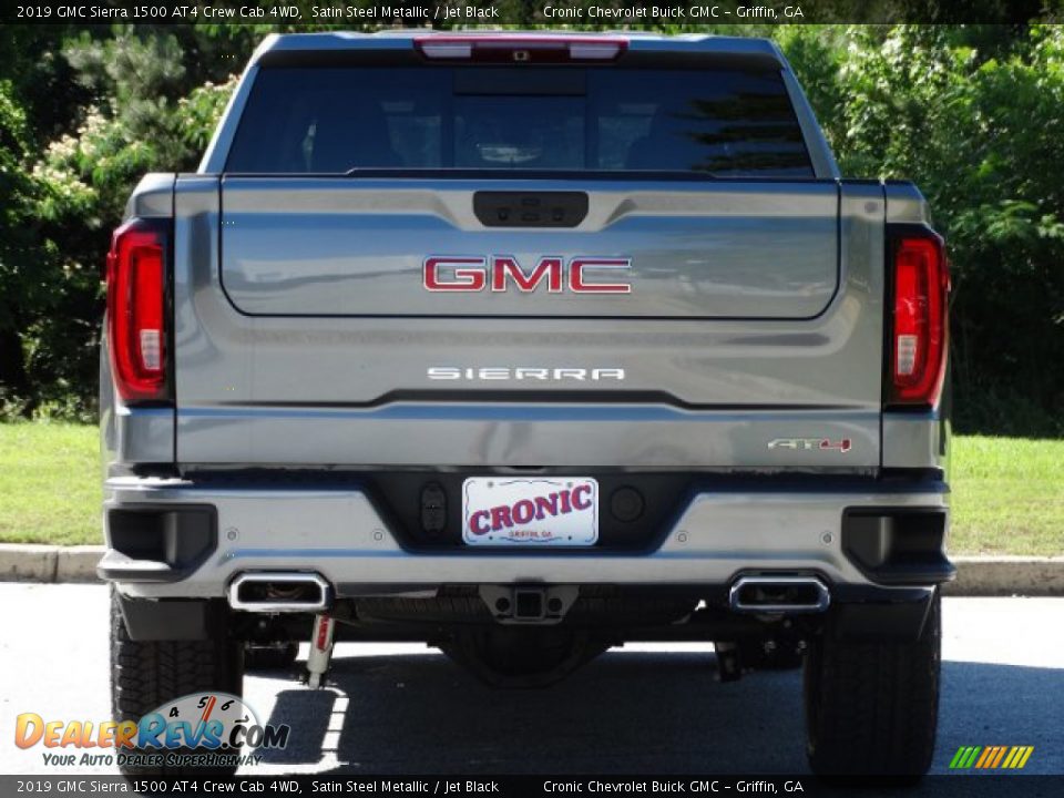 2019 GMC Sierra 1500 AT4 Crew Cab 4WD Satin Steel Metallic / Jet Black Photo #7