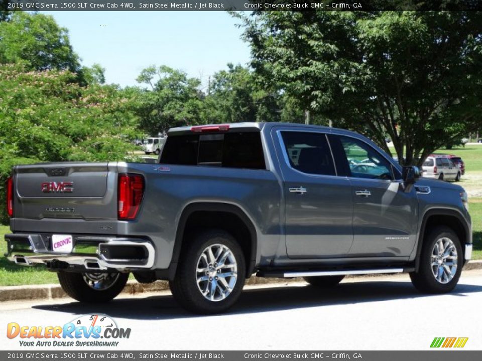 2019 GMC Sierra 1500 SLT Crew Cab 4WD Satin Steel Metallic / Jet Black Photo #3