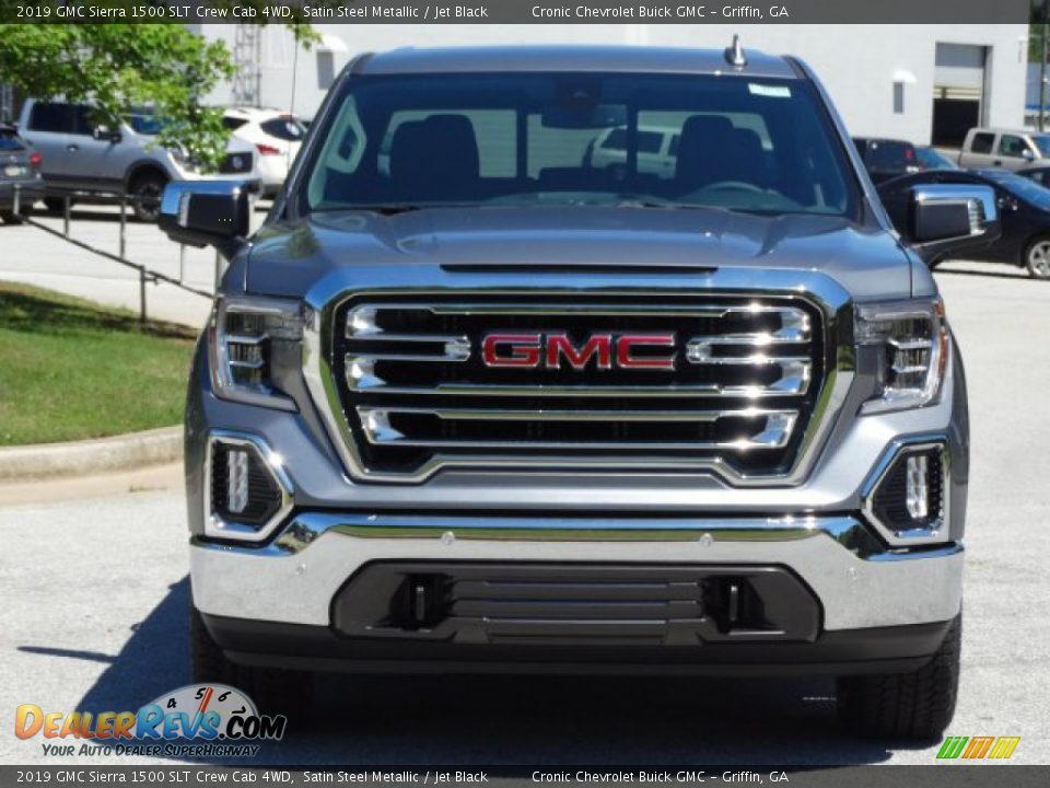 2019 GMC Sierra 1500 SLT Crew Cab 4WD Satin Steel Metallic / Jet Black Photo #4