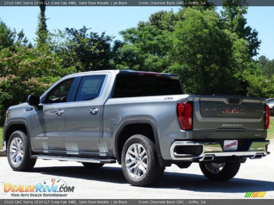 2019 GMC Sierra 1500 SLT Crew Cab 4WD Satin Steel Metallic / Jet Black Photo #6