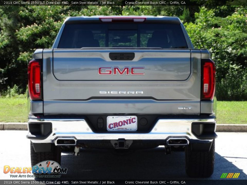 2019 GMC Sierra 1500 SLT Crew Cab 4WD Satin Steel Metallic / Jet Black Photo #7