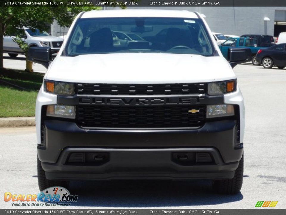 2019 Chevrolet Silverado 1500 WT Crew Cab 4WD Summit White / Jet Black Photo #4