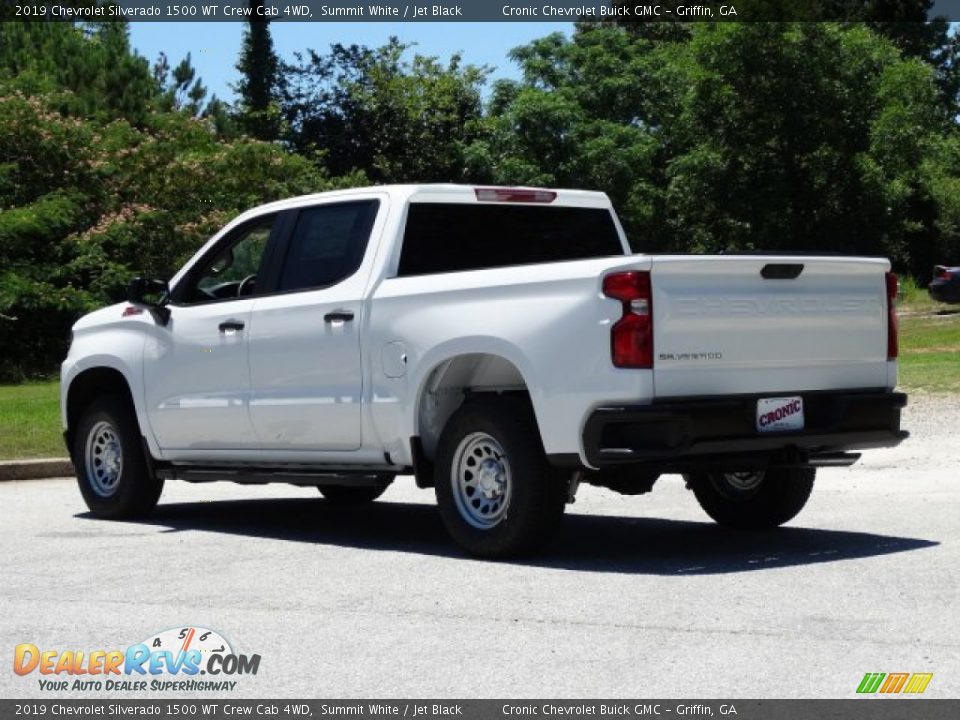 2019 Chevrolet Silverado 1500 WT Crew Cab 4WD Summit White / Jet Black Photo #6