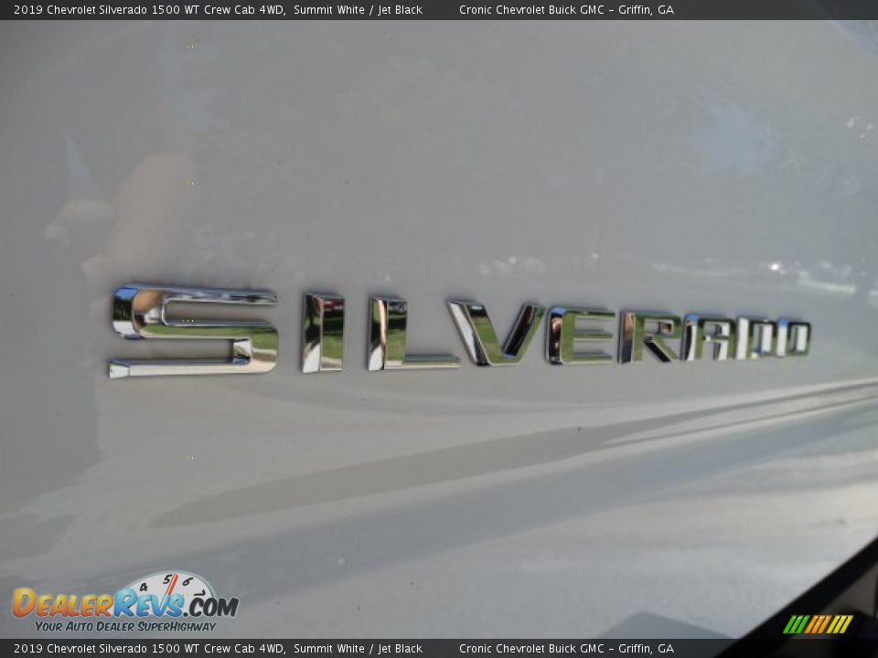 2019 Chevrolet Silverado 1500 WT Crew Cab 4WD Summit White / Jet Black Photo #9