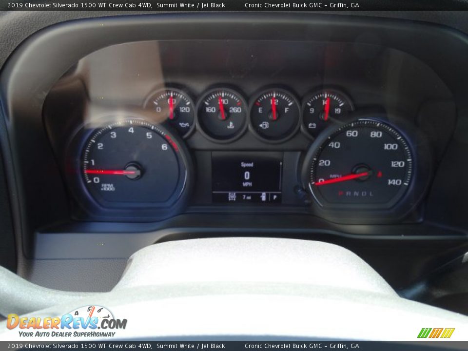 2019 Chevrolet Silverado 1500 WT Crew Cab 4WD Summit White / Jet Black Photo #17