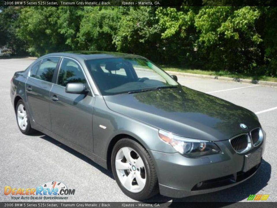 2006 BMW 5 Series 525i Sedan Titanium Grey Metallic / Black Photo #1