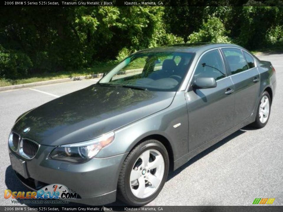 2006 BMW 5 Series 525i Sedan Titanium Grey Metallic / Black Photo #2