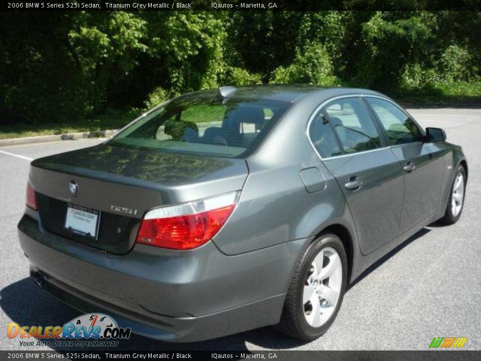 2006 BMW 5 Series 525i Sedan Titanium Grey Metallic / Black Photo #4