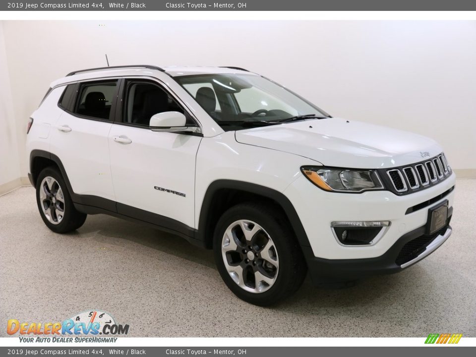 2019 Jeep Compass Limited 4x4 White / Black Photo #1
