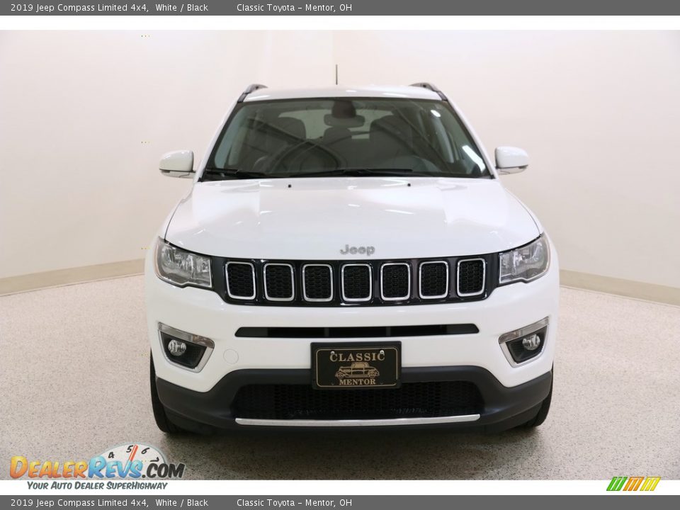 2019 Jeep Compass Limited 4x4 White / Black Photo #2