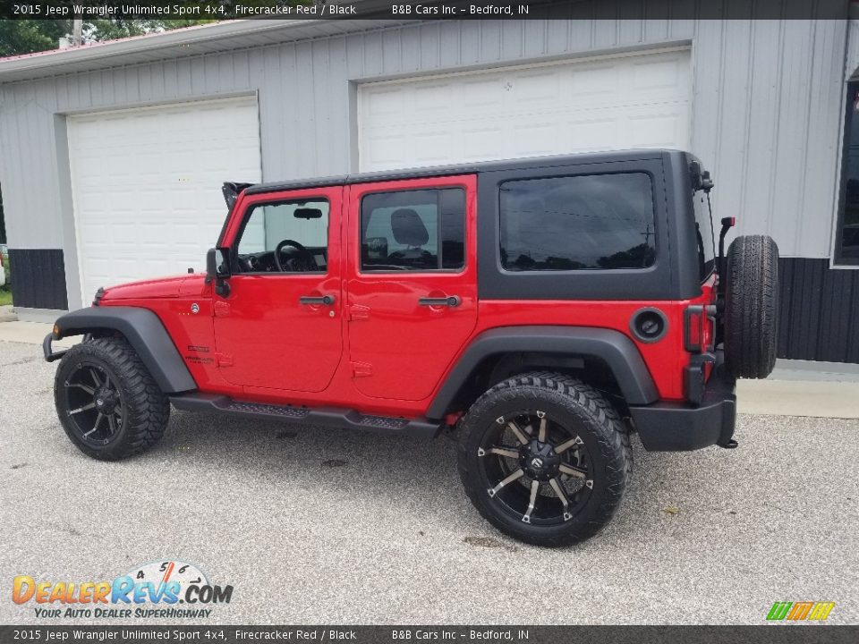 2015 Jeep Wrangler Unlimited Sport 4x4 Firecracker Red / Black Photo #3