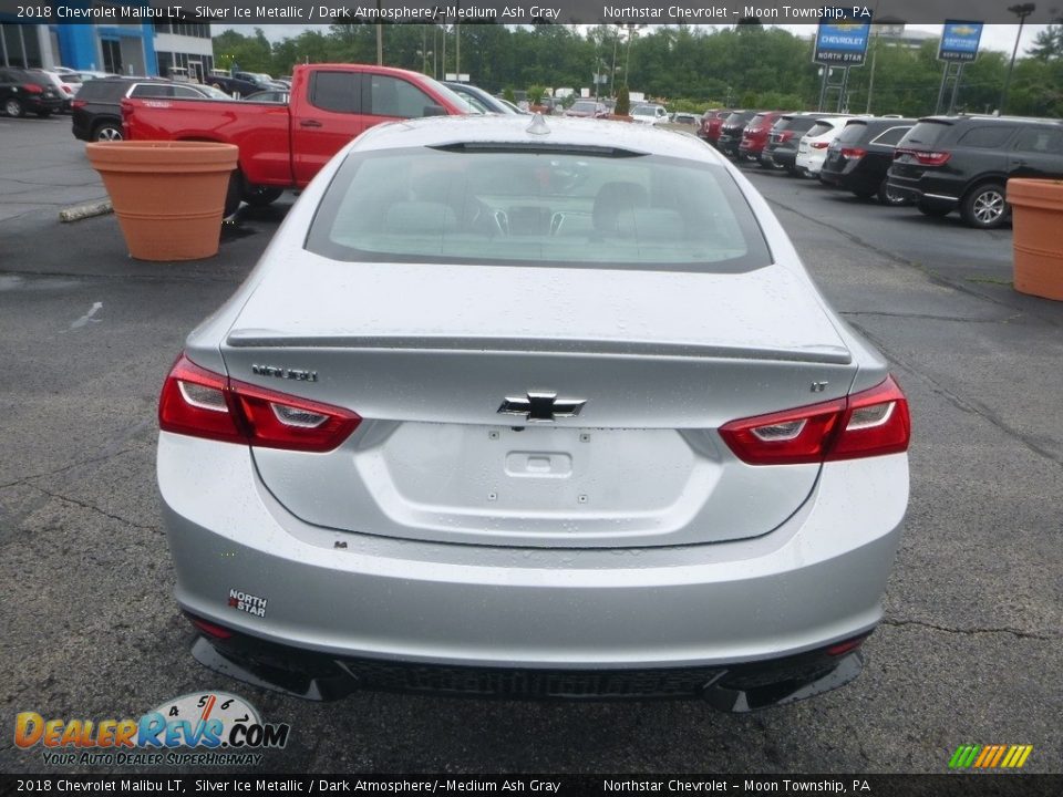 2018 Chevrolet Malibu LT Silver Ice Metallic / Dark Atmosphere/­Medium Ash Gray Photo #4