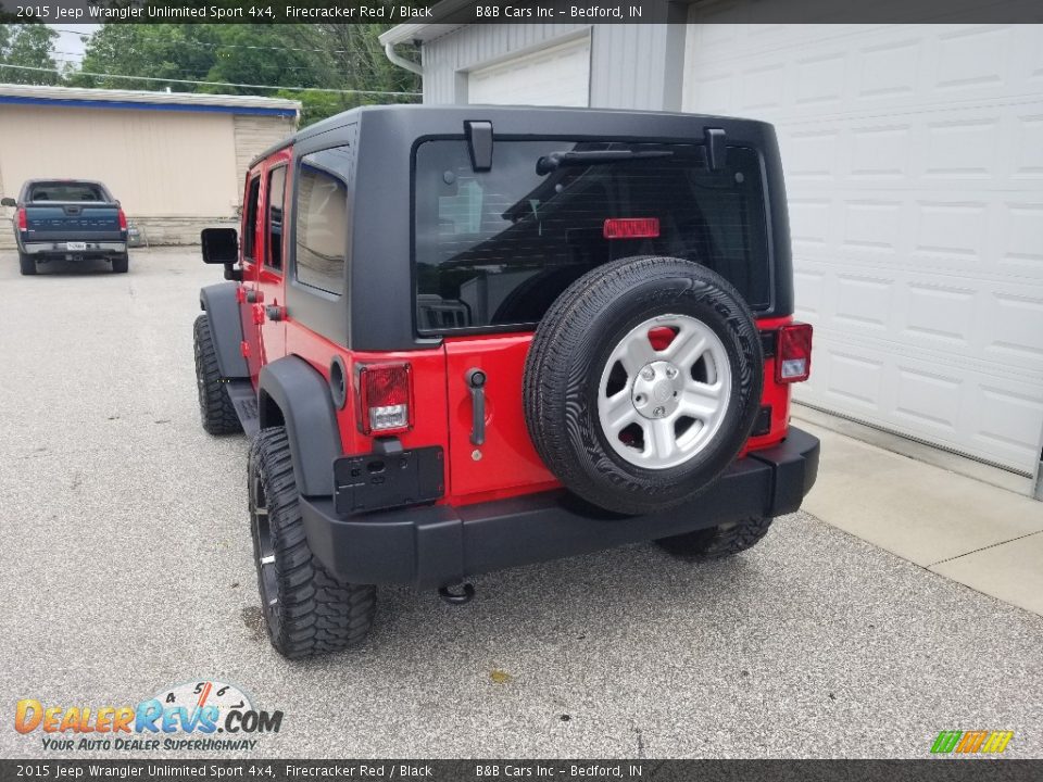 2015 Jeep Wrangler Unlimited Sport 4x4 Firecracker Red / Black Photo #4