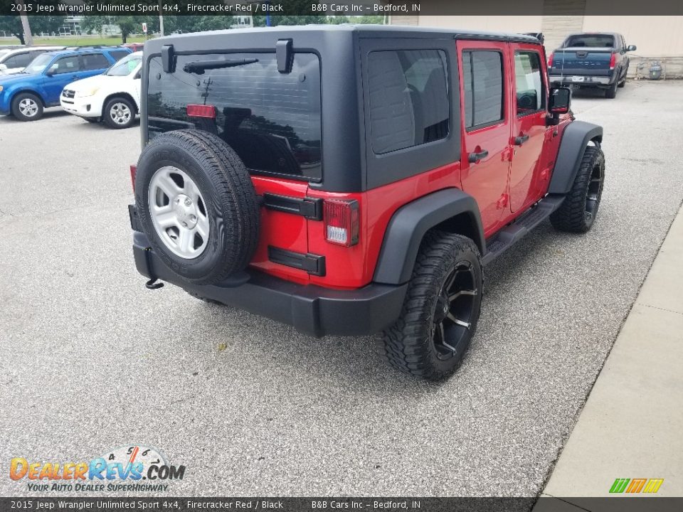 2015 Jeep Wrangler Unlimited Sport 4x4 Firecracker Red / Black Photo #5