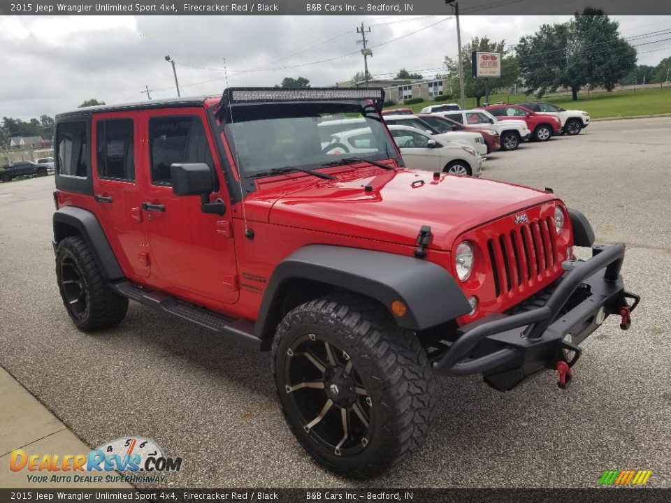 2015 Jeep Wrangler Unlimited Sport 4x4 Firecracker Red / Black Photo #6