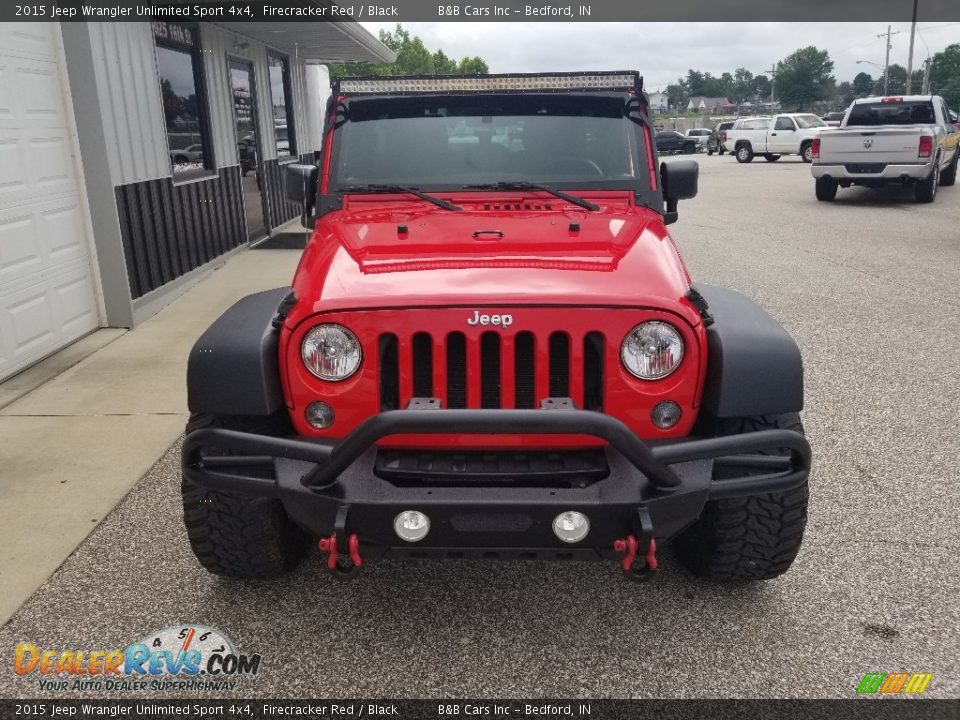 2015 Jeep Wrangler Unlimited Sport 4x4 Firecracker Red / Black Photo #7