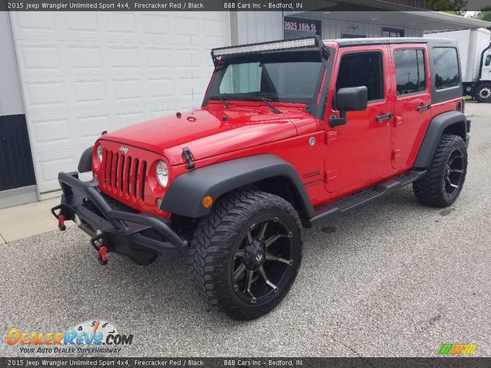 2015 Jeep Wrangler Unlimited Sport 4x4 Firecracker Red / Black Photo #8
