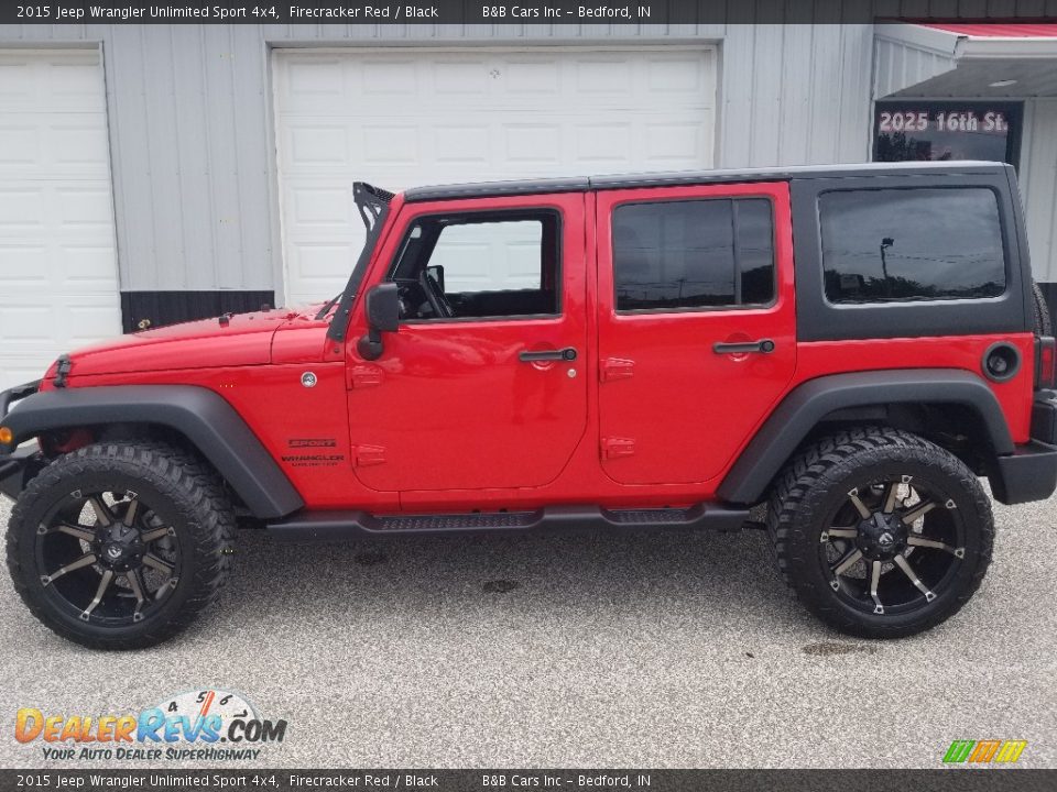 2015 Jeep Wrangler Unlimited Sport 4x4 Firecracker Red / Black Photo #9