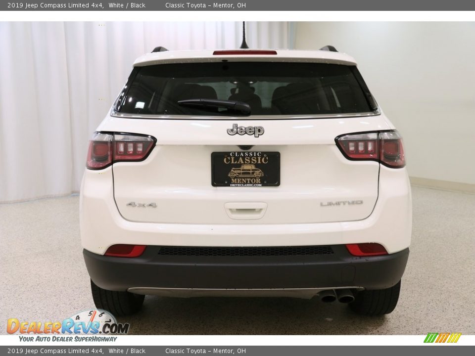2019 Jeep Compass Limited 4x4 White / Black Photo #19