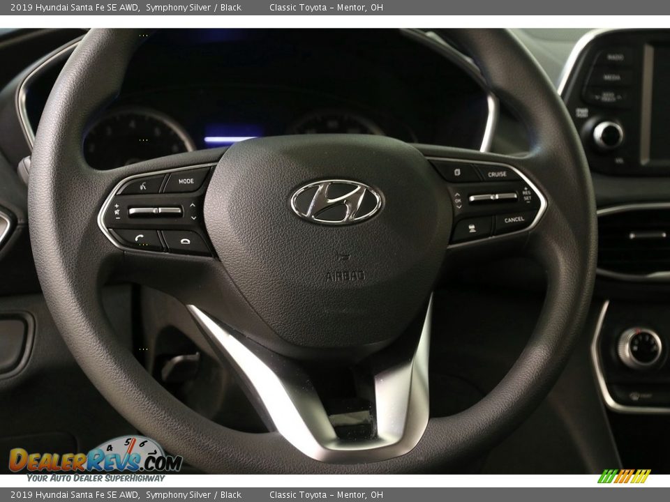 2019 Hyundai Santa Fe SE AWD Symphony Silver / Black Photo #7