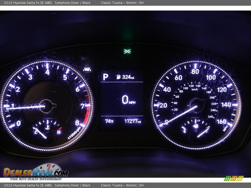 2019 Hyundai Santa Fe SE AWD Symphony Silver / Black Photo #8