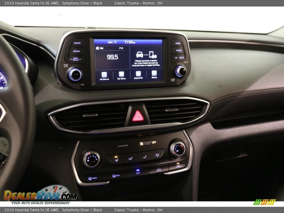 2019 Hyundai Santa Fe SE AWD Symphony Silver / Black Photo #9
