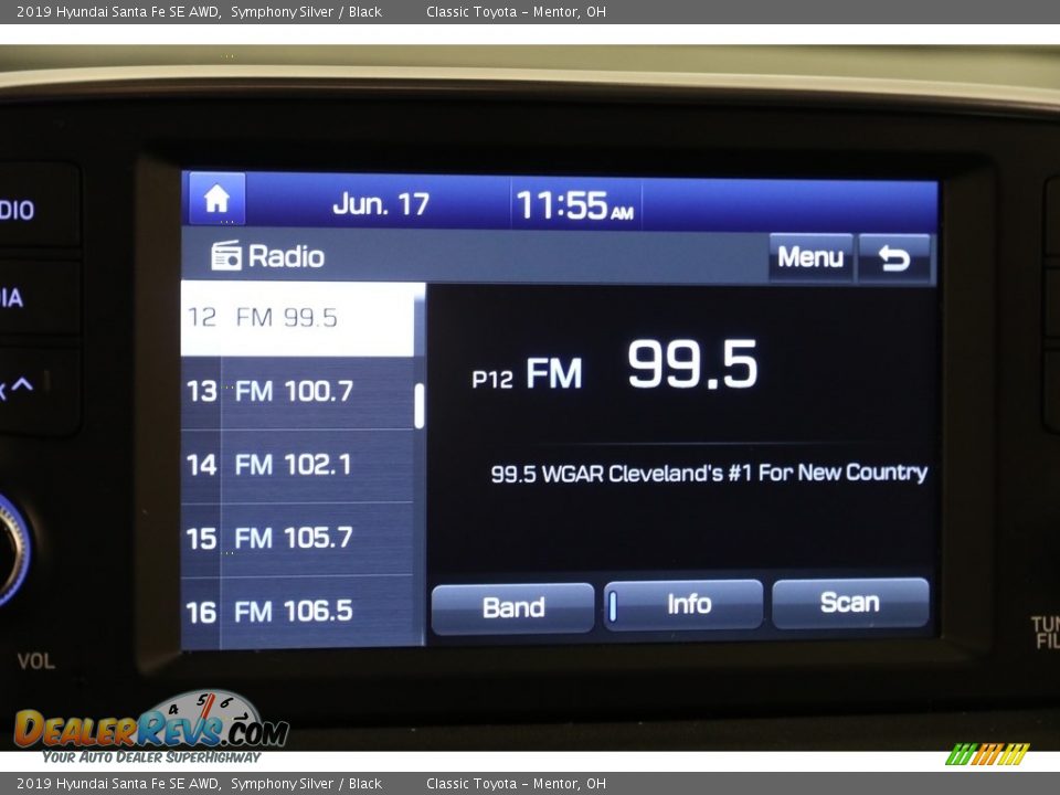 2019 Hyundai Santa Fe SE AWD Symphony Silver / Black Photo #10