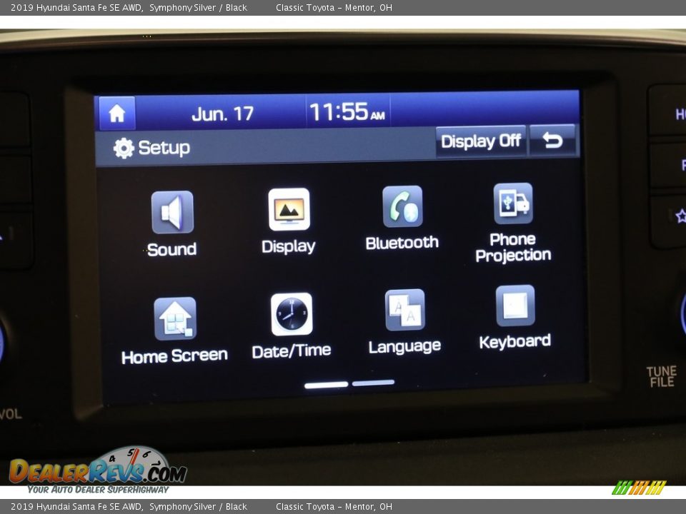 2019 Hyundai Santa Fe SE AWD Symphony Silver / Black Photo #11