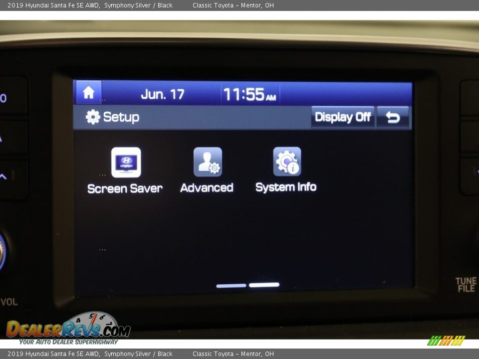 2019 Hyundai Santa Fe SE AWD Symphony Silver / Black Photo #12