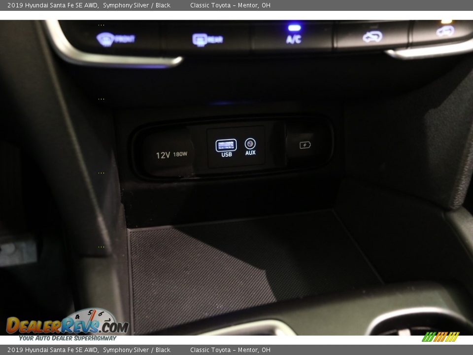 2019 Hyundai Santa Fe SE AWD Symphony Silver / Black Photo #15