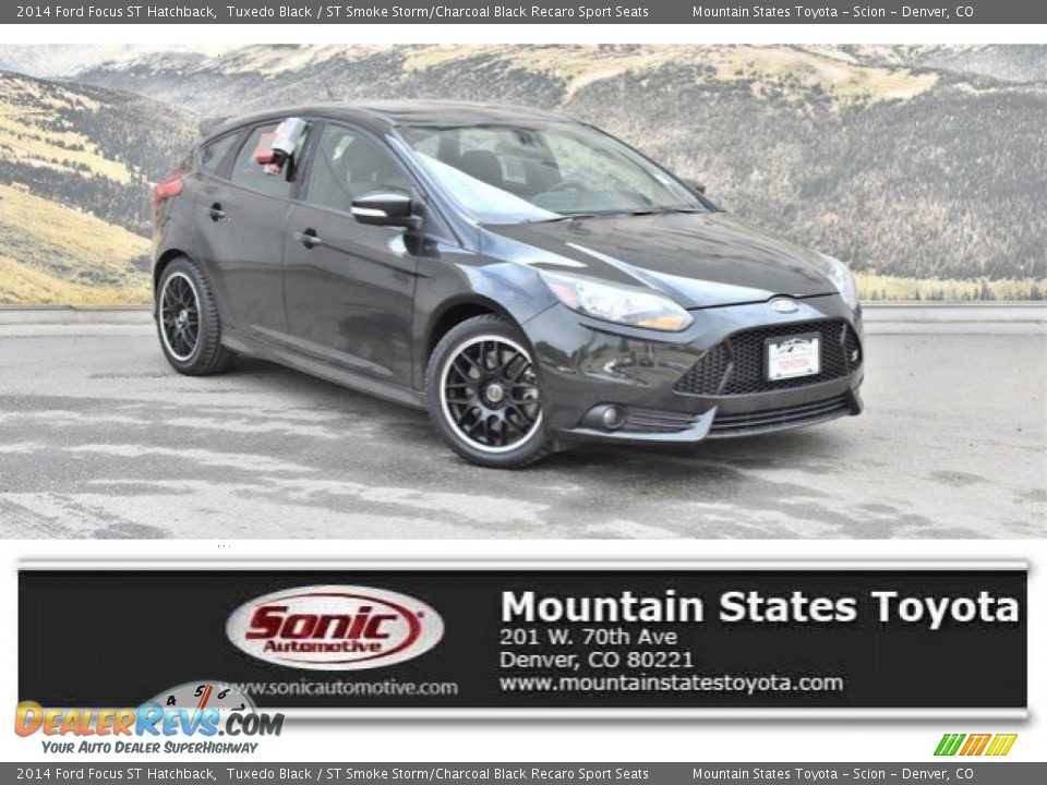 2014 Ford Focus ST Hatchback Tuxedo Black / ST Smoke Storm/Charcoal Black Recaro Sport Seats Photo #1